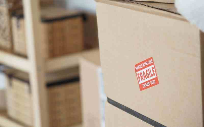 items packed in Storage Areas